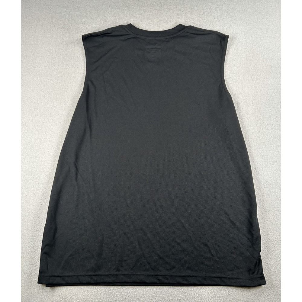 Nike Dri-Fit Mens Sleeveless Black Workout Shirt Tank Top Black XL - Picture 7 of 7